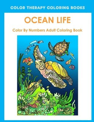 bokomslag Ocean Life Color By Number Adult Coloring Book