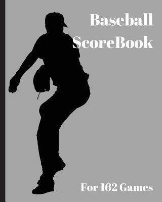 Baseball ScoreBook: 162 games, 8in x 10in, Included most popular stats, Special have matchup Jiugingge 1