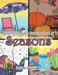bokomslag Large Print Adult Coloring Book of Seasons