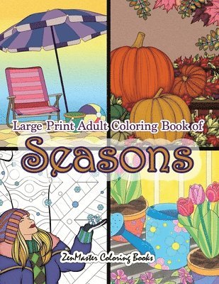Large Print Adult Coloring Book of Seasons 1