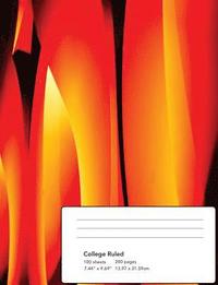 bokomslag Abstract Flames Composition Notebook: College Ruled 100 Sheets/200 Pages 7.44x9.69