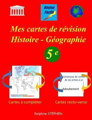 bokomslag Mes cartes de révision Histoire - Géographie 5e