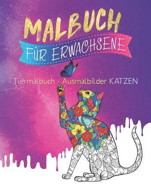 Malbuch Für Erwachsene: Tiermalbuch - Ausmalbilder Katzen 1