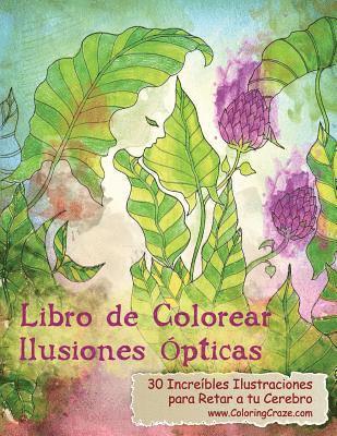 bokomslag Libro de Colorear Ilusiones Ópticas