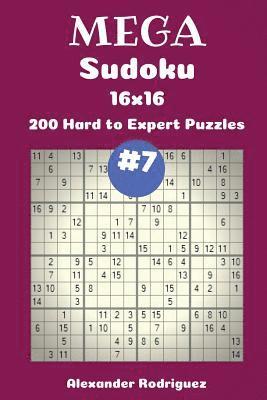 bokomslag Mega Sudoku Puzzles -200 Hard to Expert 16x16 vol. 7