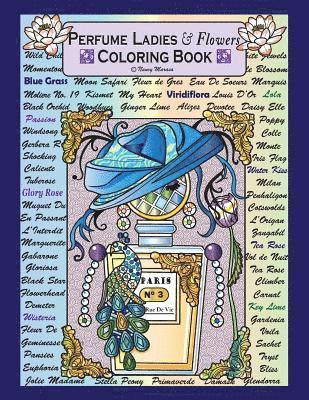 Perfume Ladies & Flowers: Coloring Books 1