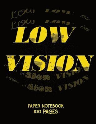 low vision paper notebook bold line white paper for low vision