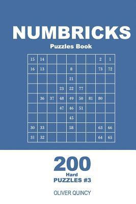 Oliver Quincy - Numbricks Puzzles Book - 200 Hard Puzzles 9x9 (Volume 3), Häftad