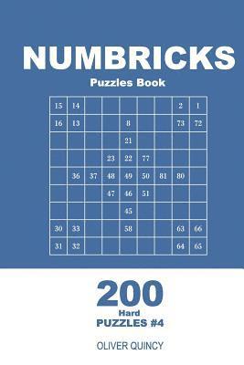 Oliver Quincy - Numbricks Puzzles Book - 200 Hard Puzzles 9x9 (Volume 4), Häftad