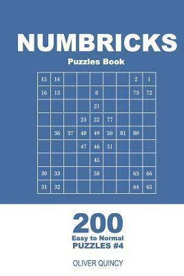 Oliver Quincy - Numbricks Puzzles Book - 200 Easy to Normal Puzzles 9x9 (Volume 4), Häftad
