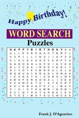 Happy Birthday Word Search 1