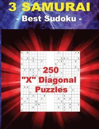 bokomslag 3 SAMURAI - Best Sudoku - 250 "X" Diagonal Puzzles