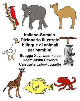 bokomslag Italiano-Somalo Dizionario illustrato bilingue di animali per bambini Buugga Xayawaanka ee Qaamuuska Sawirka Carruurta Labo-luuqadle