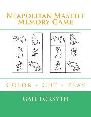 Neapolitan Mastiff Memory Game: Color - Cut - Play 1