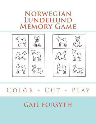 bokomslag Norwegian Lundehund Memory Game: Color - Cut - Play