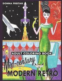 bokomslag Mid-century Modern Retro Adult Coloring Book