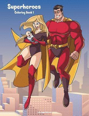bokomslag Superheroes Coloring Book 1