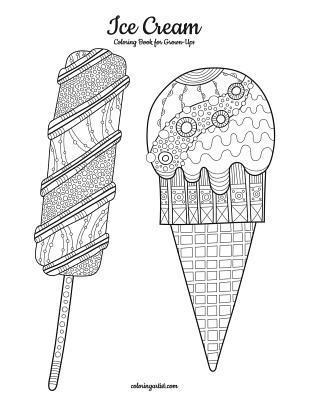 bokomslag Ice Cream Coloring Book for Grown-Ups 1