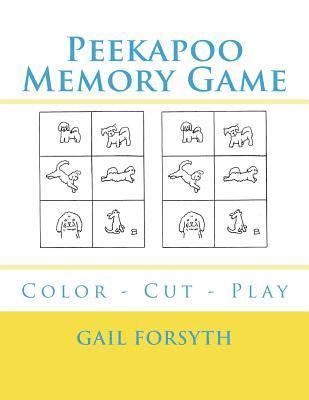 Peekapoo Memory Game: Color - Cut - Play 1