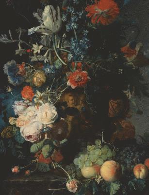 Flower Still Life Jan van Huysumc.: Flower Still Life, Jan van Huysumc. 1