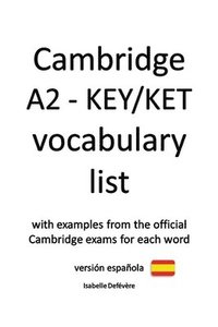 bokomslag Cambridge A2 - KEY/KET vocabulary list (versión española)
