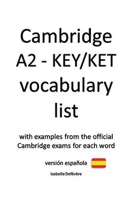 Cambridge A2 - KEY/KET vocabulary list (versión española) 1