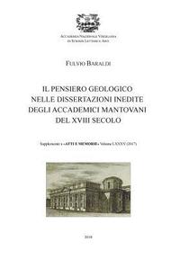 bokomslag Il pensiero geologico nelle dissertazioni inedite degli accademici mantovani del XVIII secolo