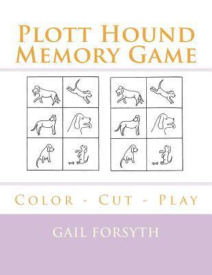 Plott Hound Memory Game: Color - Cut - Play 1