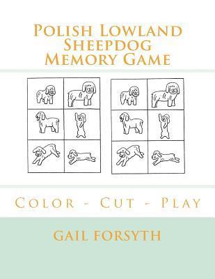 bokomslag Polish Lowland Sheepdog Memory Game: Color - Cut - Play