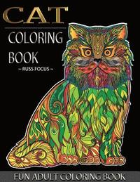 bokomslag Cat Coloring Book: Fun Adult Coloring Book: Cat Coloring Book for Adults & Cat Lover For Relaxation, Happiness, Stress Relieving (Black B