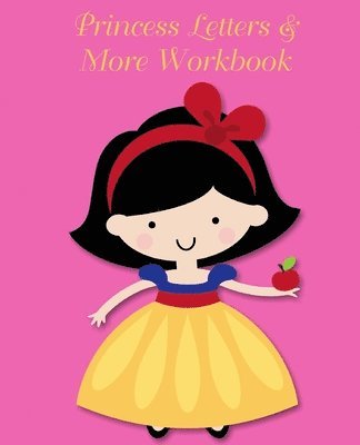 bokomslag Princess Letters & More Workbook: Tracing letters and numbers workbook with activities (Dark Hair Princess)