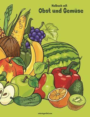 bokomslag Malbuch mit Obst und Gemüse 1