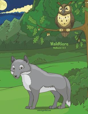 Waldtiere-Malbuch 1 & 2 1