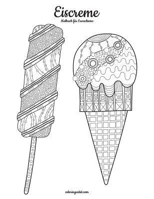 bokomslag Eiscreme-Malbuch für Erwachsene 1