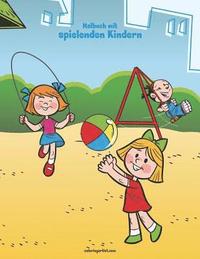 bokomslag Malbuch mit spielenden Kindern 1