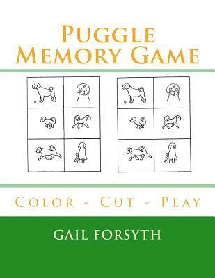 bokomslag Puggle Memory Game: Color - Cut - Play