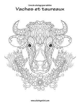 bokomslag Livre de coloriage pour adultes Vaches et taureaux 1