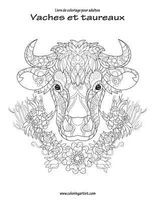 bokomslag Livre de coloriage pour adultes Vaches et taureaux 1