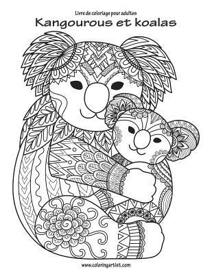 bokomslag Livre de coloriage pour adultes Kangourous et koalas 1