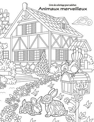 bokomslag Livre de coloriage pour adultes Animaux merveilleux 3