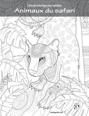 Livre de coloriage pour adultes Animaux du safari 1
