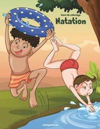 bokomslag Livre de coloriage Natation 1