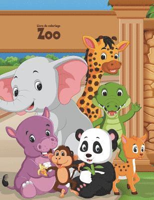 bokomslag Livre de coloriage Zoo 1