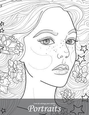 Livre de coloriage pour adultes Portraits 6 1