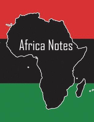 Africa Notes: African continent & Pan-African flag cover, 100 pages, 7.44x9.69 in., matte 1
