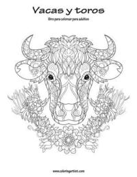 bokomslag Vacas y toros libro para colorear para adultos 1