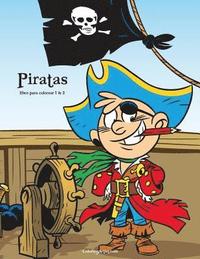 bokomslag Piratas libro para colorear 1 & 2