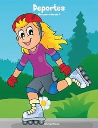 bokomslag Deportes libro para colorear 3