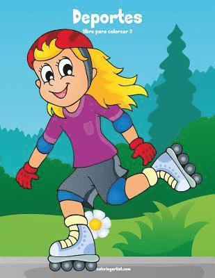 bokomslag Deportes libro para colorear 3