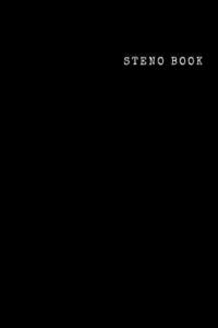 bokomslag Steno Book: Steno pad, 6" x 9", Gregg Rule, White Paper, 100 Pages